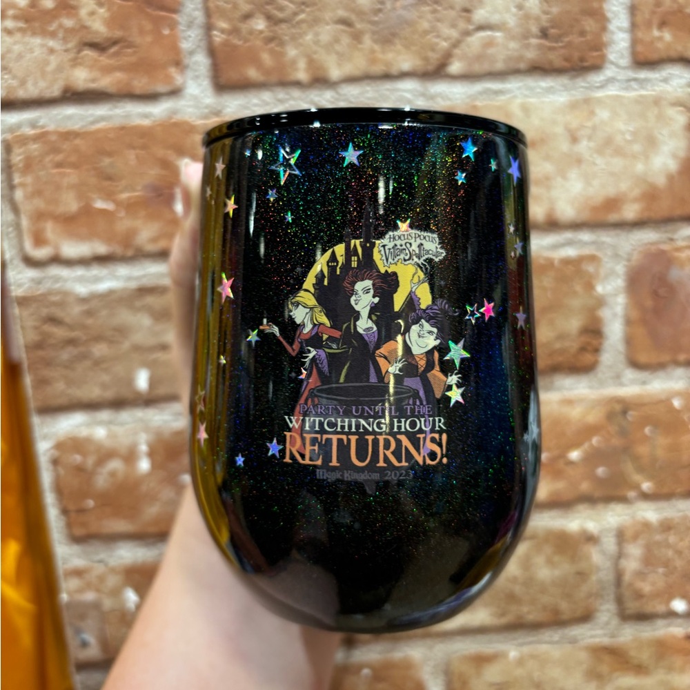 Disney Mickeys Not So Scary Hocus Pocus Corkcicle Tumbler Wine Cup Stemless 2023